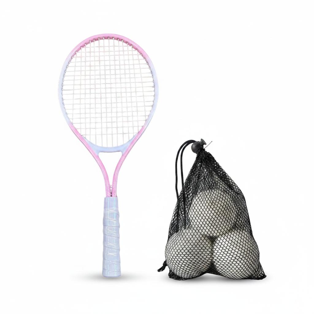 Tennis Racket High Strength Nylon Strings Park Recreational Garden Outdoor Game Multi-Surface
