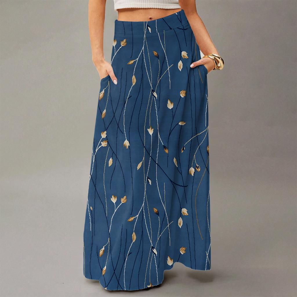 Women's Flowing Maxi Dress Regular Casual Summer Floral Print Bohemian  Skirt