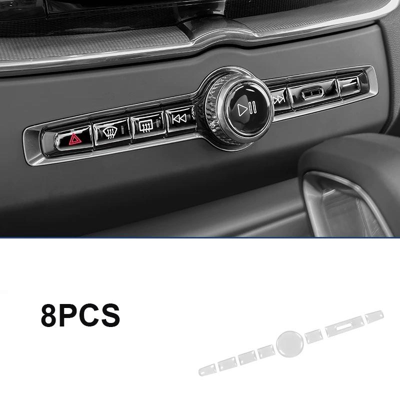 Geeignet für Volvo XC60 XC90 S60 S90 V60 V90 Mittelkonsolen-Einstellknopf Aufkleber Innendekoration