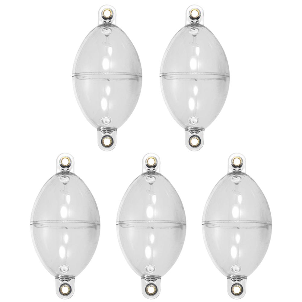 

5 шт. Рыболовный поплавок Овальный поплавок с впрыском воды Смелый защелкивающийся Экологичный Морской Карп Пузырьковые поплавки Рыболовные снасти Аксессуары для любителей рыбалки прозрачный белый