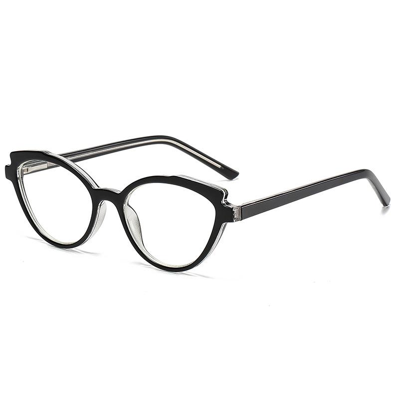 Fashion Versatile Anti-Blue Reading Glasses Progressive Frame Flat Light Ferrule Cp Imitation Plate Reading Mirror