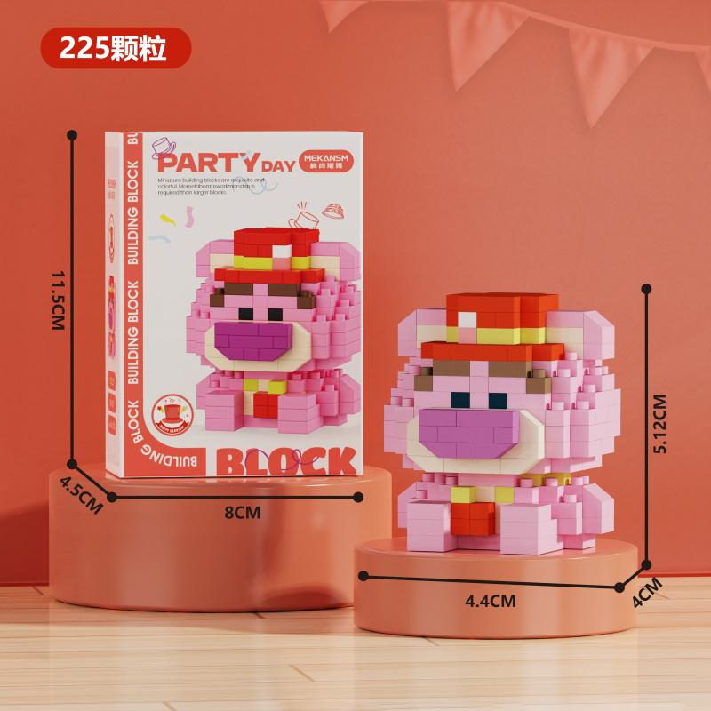 MINISO Sanrio Παιχνίδια Τουβλάκια Δόμησης Μικρο Διαμαντένια Τουβλάκια Disney Hello Kitty Kuromi Πάντα Μπλοκ Montessori Για Παιδιά Δώρα