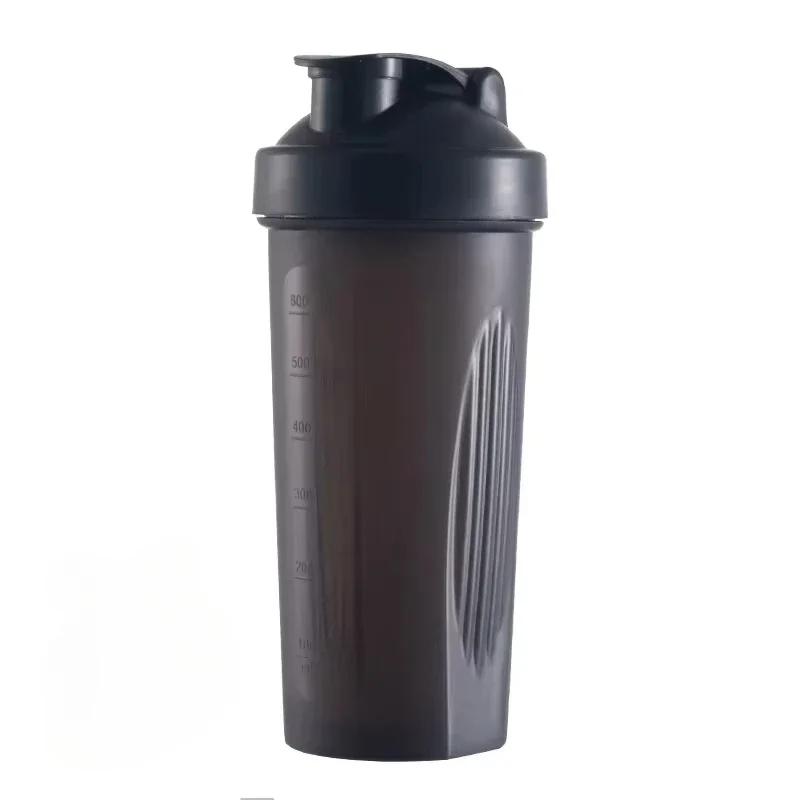 Neue 600ml Protein Pulver Shaker Flasche Auslaufsichere Wasserflasche für Fitnessstudio Fitness Training Sport Shaker Mischbecher mit Skala