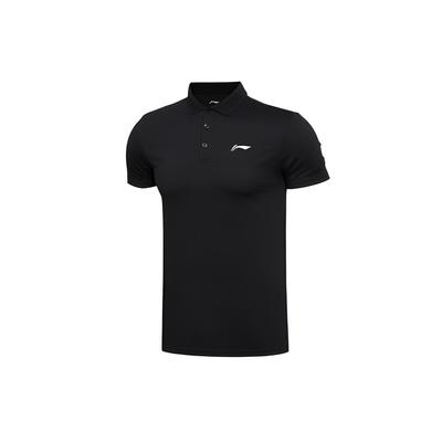 Embroidered Logo Polo Shirt Unisex Polo Shirts Black APLS141-1