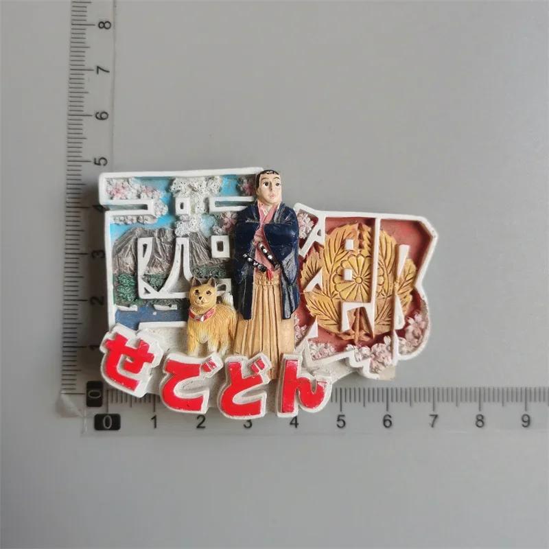 Japan Fridge Magnets Mount Fuji Tokyo Kyoto Tourist Souvenir Craft Gifts Resin Magnetic Refrigerator Sticker Home Decoration