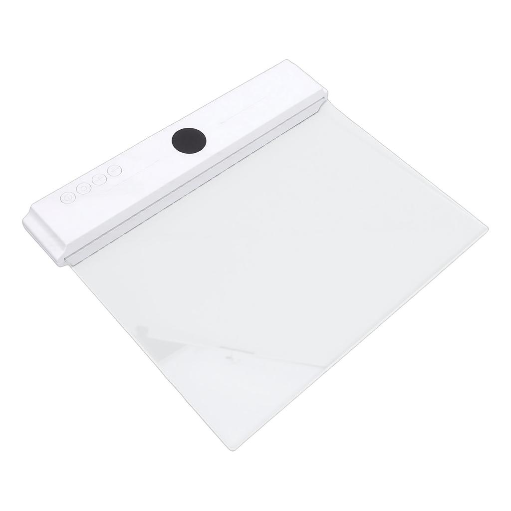 Luz de Leitura Plana LED 3W 3 Temperaturas de Cor Dimerizável Contínuo Painel Transparente Luminária de Placa com Temporizador para Leitura Noturna