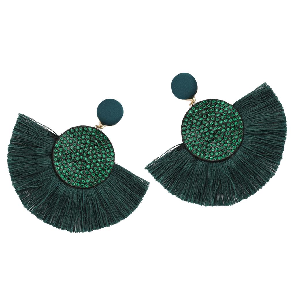 1 Pair Tassel Earrings Fringe Hanging Ornament Ears Pendants Fashion Accessory Jewelry Adornment Bohemian Girl Earring for Decor