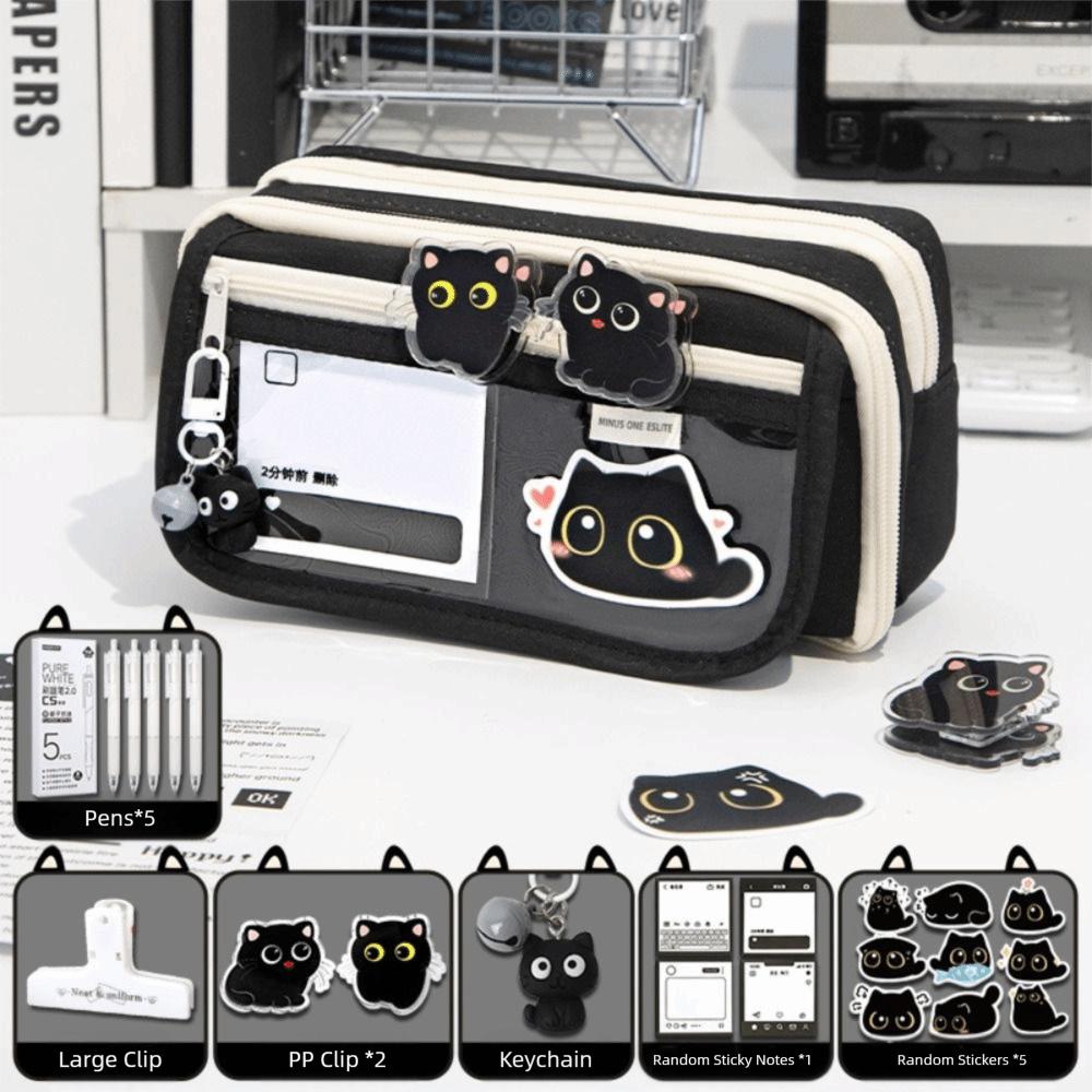 Large Capacity Pencil Case Transparent Pencil Box High Quality Stationery Organizer  School Office