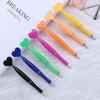 12pcs Valentine's Day Heart Shape Pens Black Gel Ink Rollerball Pens For Office School Supplies Gift Kids Ballpoint Pens