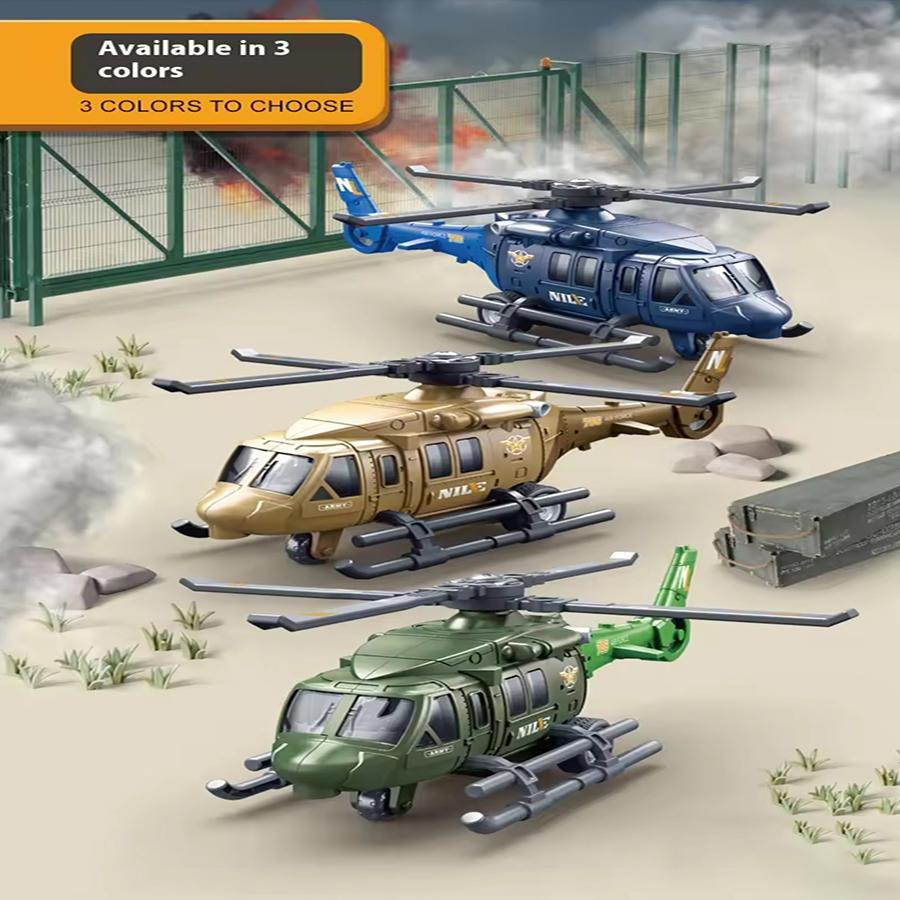 Army-Design Superior-Grade Children’S High-Standard Helo First-Class Toy Top-Grade Alloy First-Class Airplane First-Class Simulation
