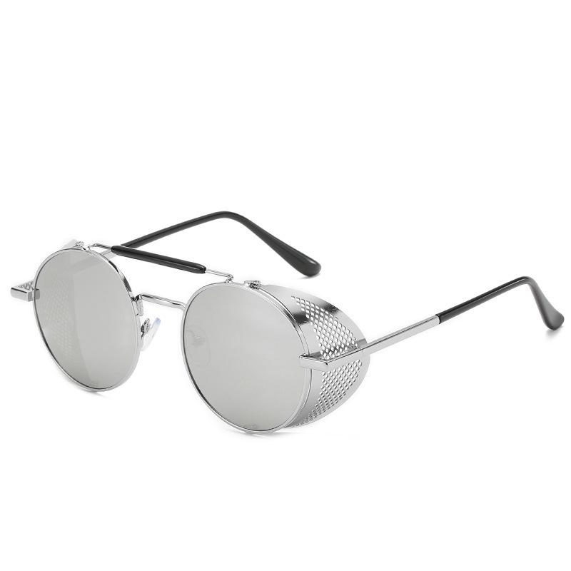 Classic steampunk windshield sunglasses European and American new sunglasses round retro fashion sun