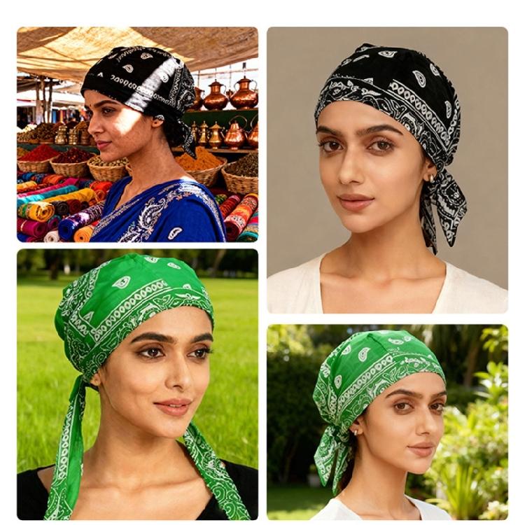 Praktische Vollschutz-Kopfbedeckung Bandana-Kappe für Sommer-Outdoor-Aktivitäten Bequeme Fahrradkappen