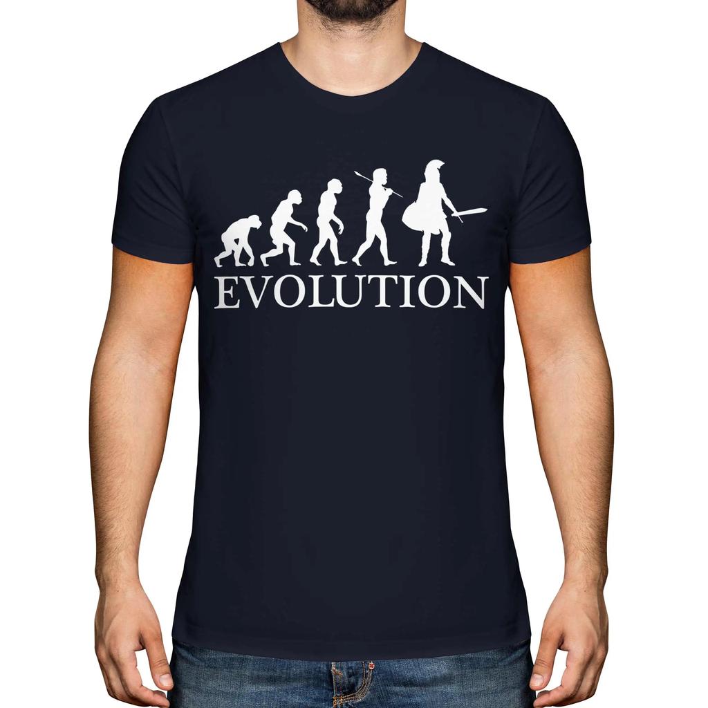 Spartan Evolution Sparta Gift TShirt 100 Cotton ONeck Summer Short Sleeve Casual Mens Tshirt Size S3XL