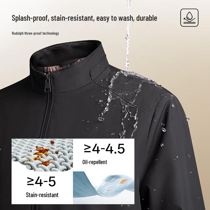 SEPTWOLVES Men's Business Casual Stand-Collar Jacket