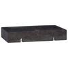 Wall Mounted Wash Basin Black 38 X 24 X 6.5 Cm Marble
