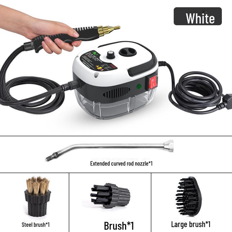 

Пароочиститель высокого давления для дома: Дезинфицирует вытяжку, кондиционер и кухню White 2500W