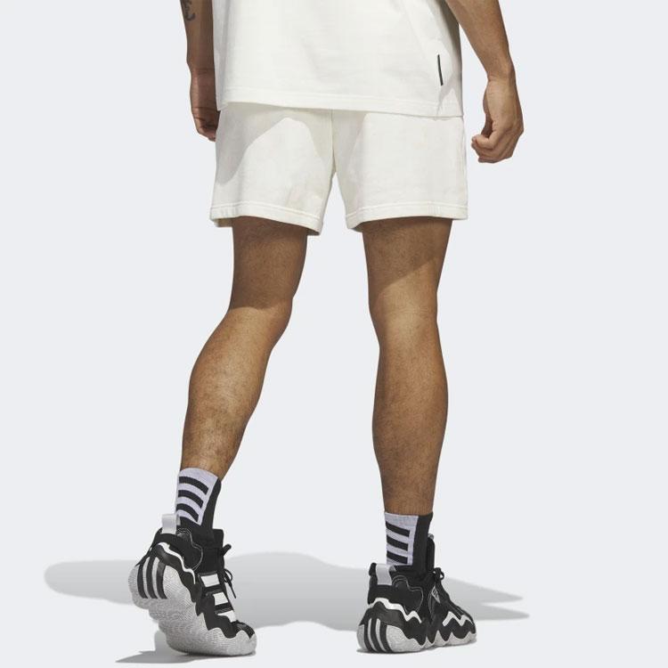 Adidas Solid Color Elastic Waist Casual Shorts Men Shorts Off-White IC0221