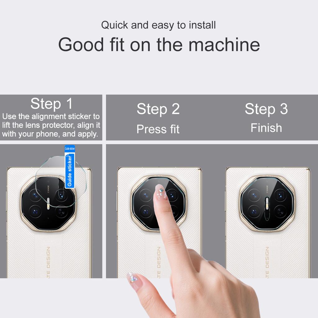 For Huawei Mate XTs Glass IMAK High Definition Glass Lens Film Black Version