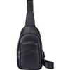 Men's Top-Grain Leather Crossbody Chest Bag