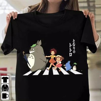 My Neighbor Totoro Walking T-shirt Cotton For Men Women All Size S-4XL LI1182...