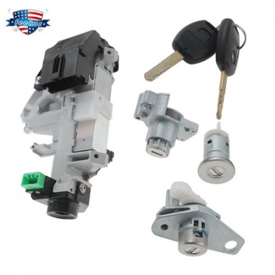 Ignition Cylinder Door & Trunk Lock Cylinder Switch W/2 Keys for 2006-11 Civic