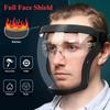 Maschera Protettiva Trasparente Integrale con Fibbia Regolabile - Scudo Facciale Riutilizzabile e Resistente al Calore per la Sicurezza al Lavoro, Fuori