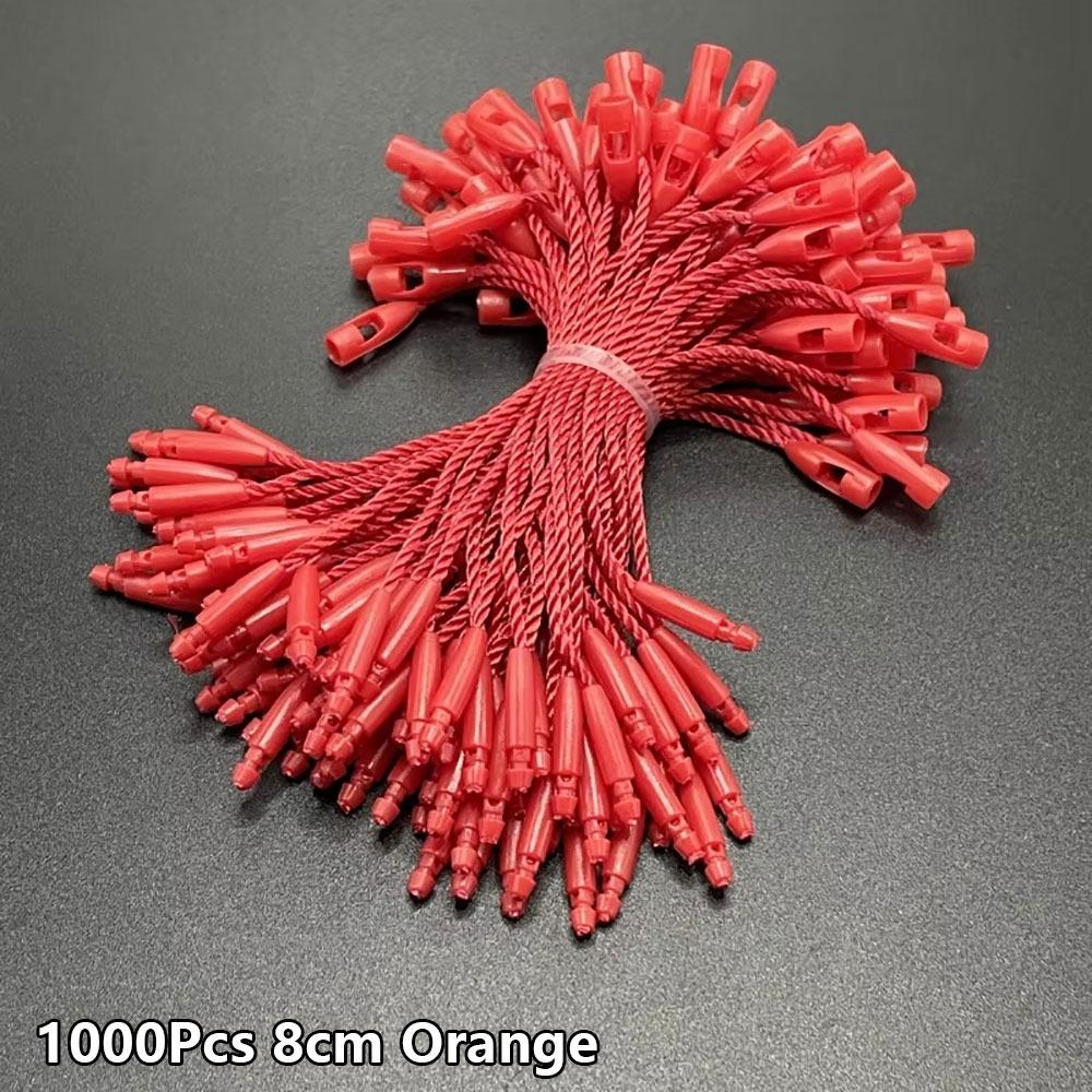 1000 Peças/lote Comprimento 8cm Corda para Etiqueta de Roupa Fixadores de Amarração de Poliéster Cordões para Etiqueta Acessórios para Etiquetas de Roupa DIY