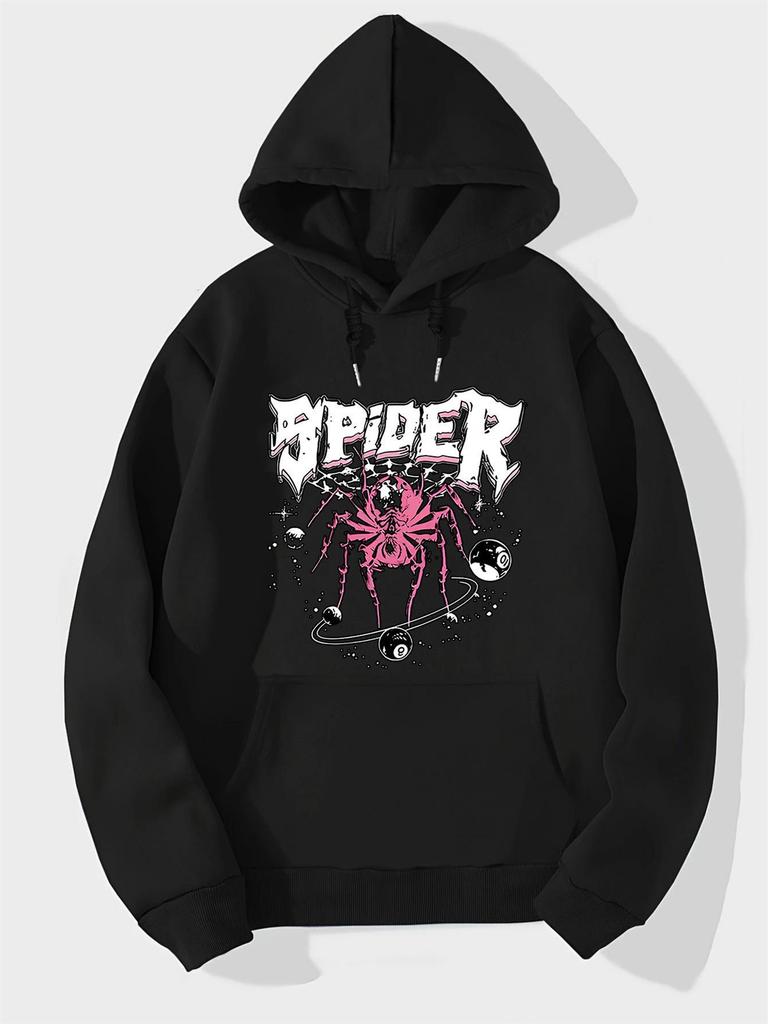 Hooded Printed Sweater Loose Jacket Personalized Jacket Men's and Women's