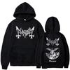 Legendäre Black Metal Band Mayhem Daemon Hoodie, Gothic Dark Death Style Pullover, Unisex Langarm Sweatshirt Hoodies