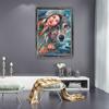 New 5D DIY Diamond Painting Wolf Girl Diamond Embroidery Animal Cross Stitch Crafts Full Round Drill Home Decor Art Gift