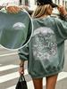 Women Lightweight Fall Long Sleeve T-Shirt, Mountain Floral It Is Well With My Soul Print, Gothic Halloween Back To School Vacation Tops