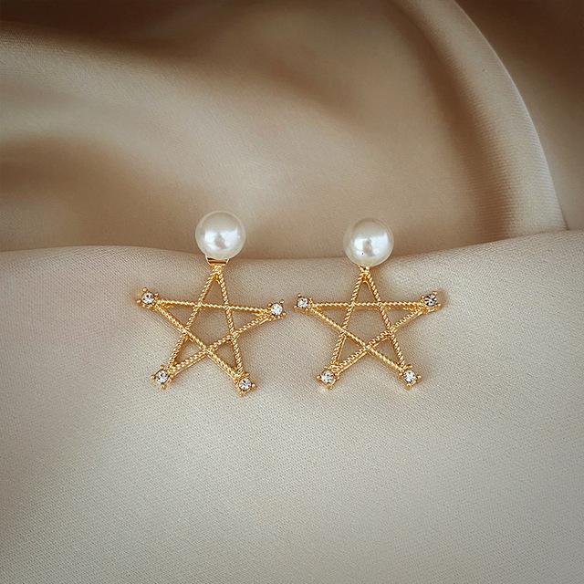 

Французские длинные серьги, винтажные модные украшения, юбилейные универсальные серьги для банкета и невесты, милые простые серьги для женщин