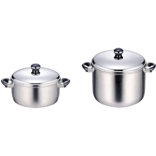 Miyazaki Seisakusho Objet Jumbo 28cm Deep Pot, Made In Japan, 5-Year Warranty, Induction Compatible, Lightweight, OJ-41