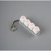 LED Light Cat Paw Keyboard Keychain Portable Stress Relief Fidget Toy Desktop Accessory for Office Decor Anti-Anxiety Small Gift