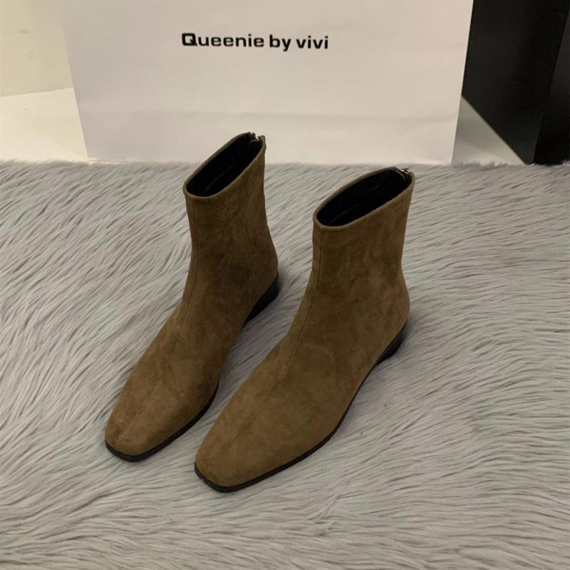 Fashion Women's Boots Autumn Luxury Elegant Casual Short Shoes Women's Low Heel Comfortable Short Outdoor Hiking Shoes for Women