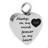 Forever In Cremation Urn Necklace Dog Ash Jewelry Memorial Keepsake Pendant