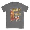 Peace Walking Monks And Aloka Dog Walk for Peace Unisex T Shirt  Amazing Tees Short Sleeve O Neck TShirt Cotton Summer Clothes