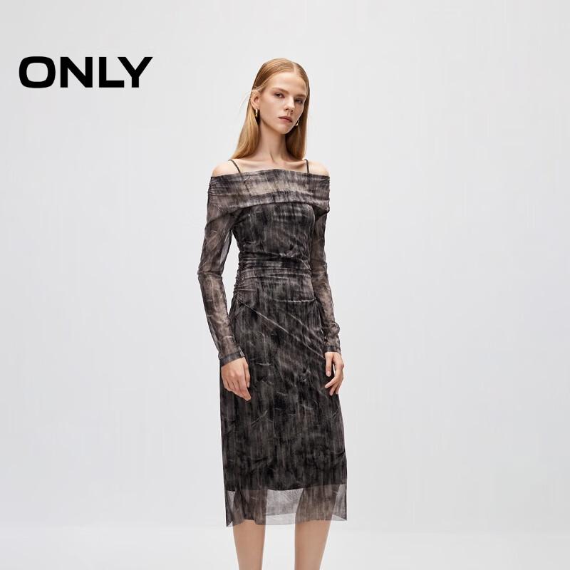 ONLY Elegant Blended Print Midi Dress