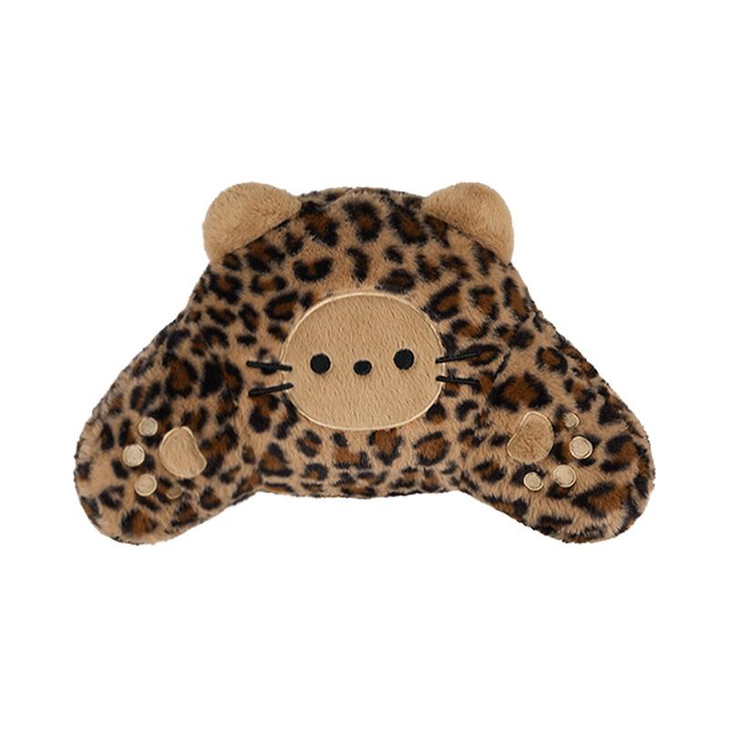 Winter Warm Fleece Car Seat Cushion, Cross-border Leopard Print High-end Car Seat Cover
