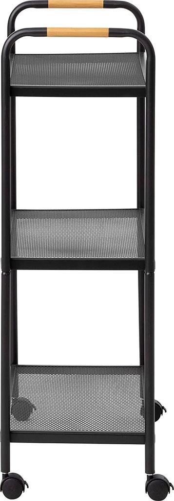 Takasho Flower Stand Terrace Rack 3 Tier with Casters Black Width 60cm x Depth 30cm x Height 90cm [MSF-33] Approx.