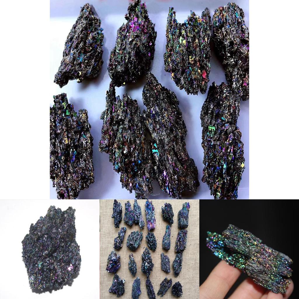 Spécimen Naturel Coloré Vibrant Ornements en Carbure de Silicium Pour Décoration Intérieure Unique