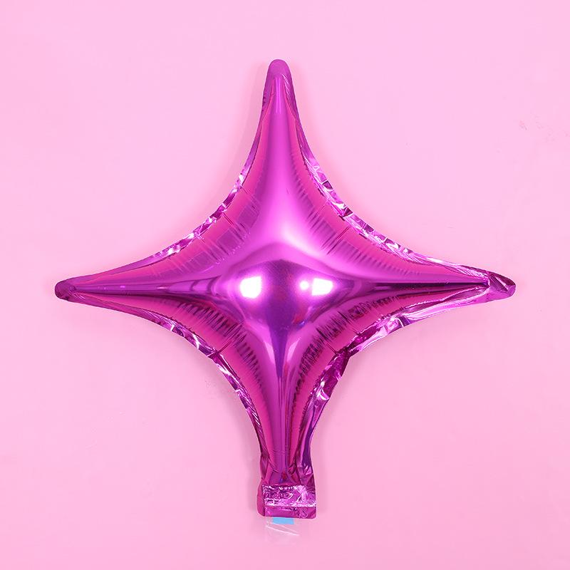 10" Four-Point Star Aluminum Foil Balloon for Birthdays and Parties