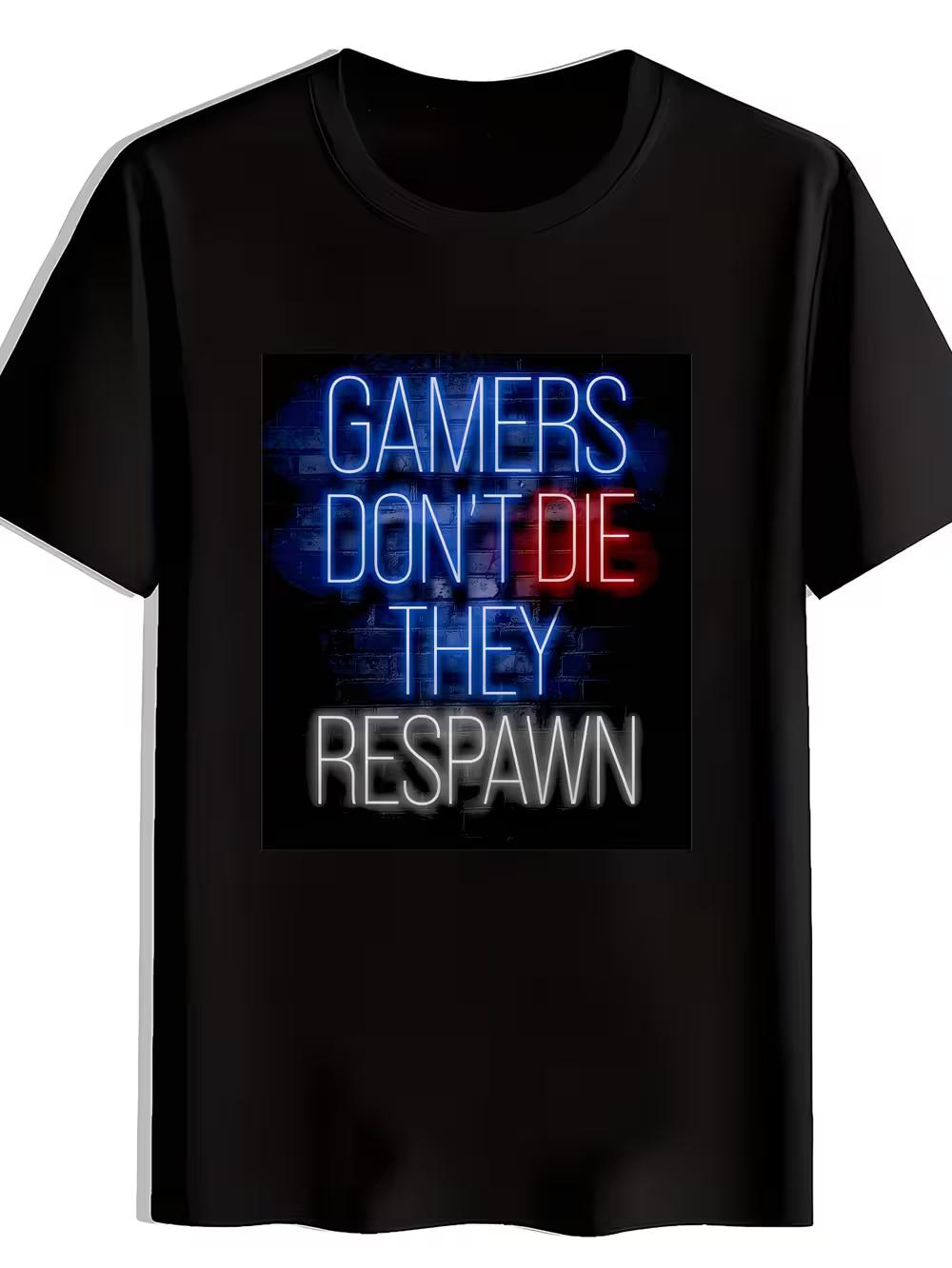 Neon Brick Wall Print Men s Casual Crewneck T-Shirt XXXXL