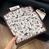 New old money wind chain neck scarf women's commuting versatile soft silk scarf neck protection shawl outer scarf