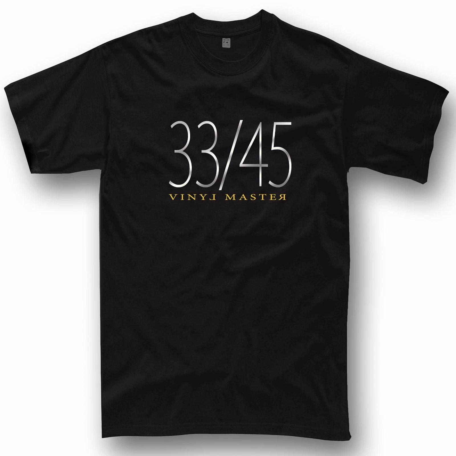 Vinyl Master T-Shirt DJ Gift Deejay Technics Turntable 33 45 RPM Music Tee XL