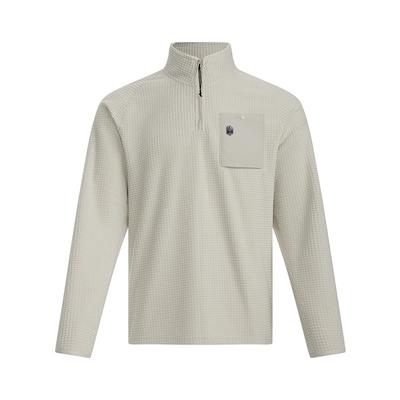 Outdoor Urban Casual Sports Pullover Stand Collar Sweatshirt Men Sweatshirt Khaki-Gray 1389296-289