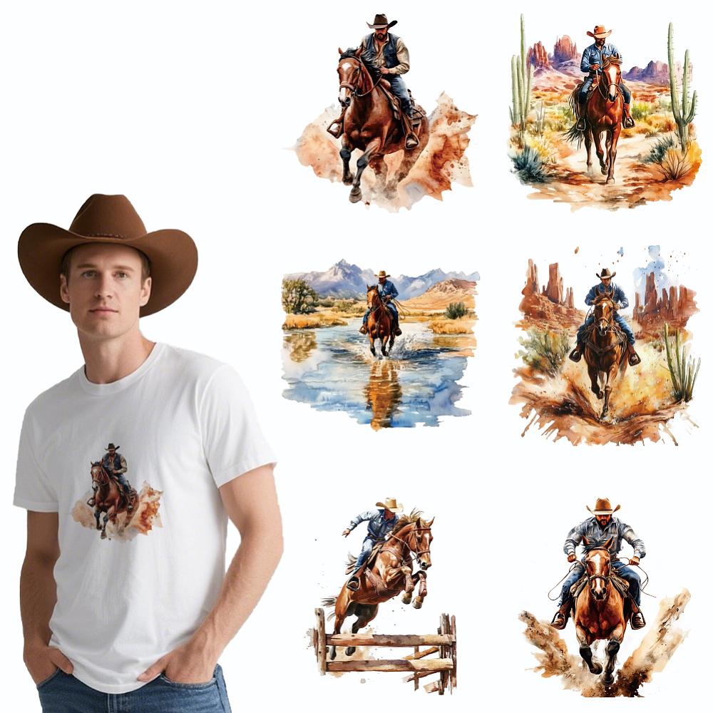 6Pcs 6 Styles Plastic Heat Transfer Film Logo Stickers Set for DIY T-Shirt Human 199~230x176~230mm 1pc/style