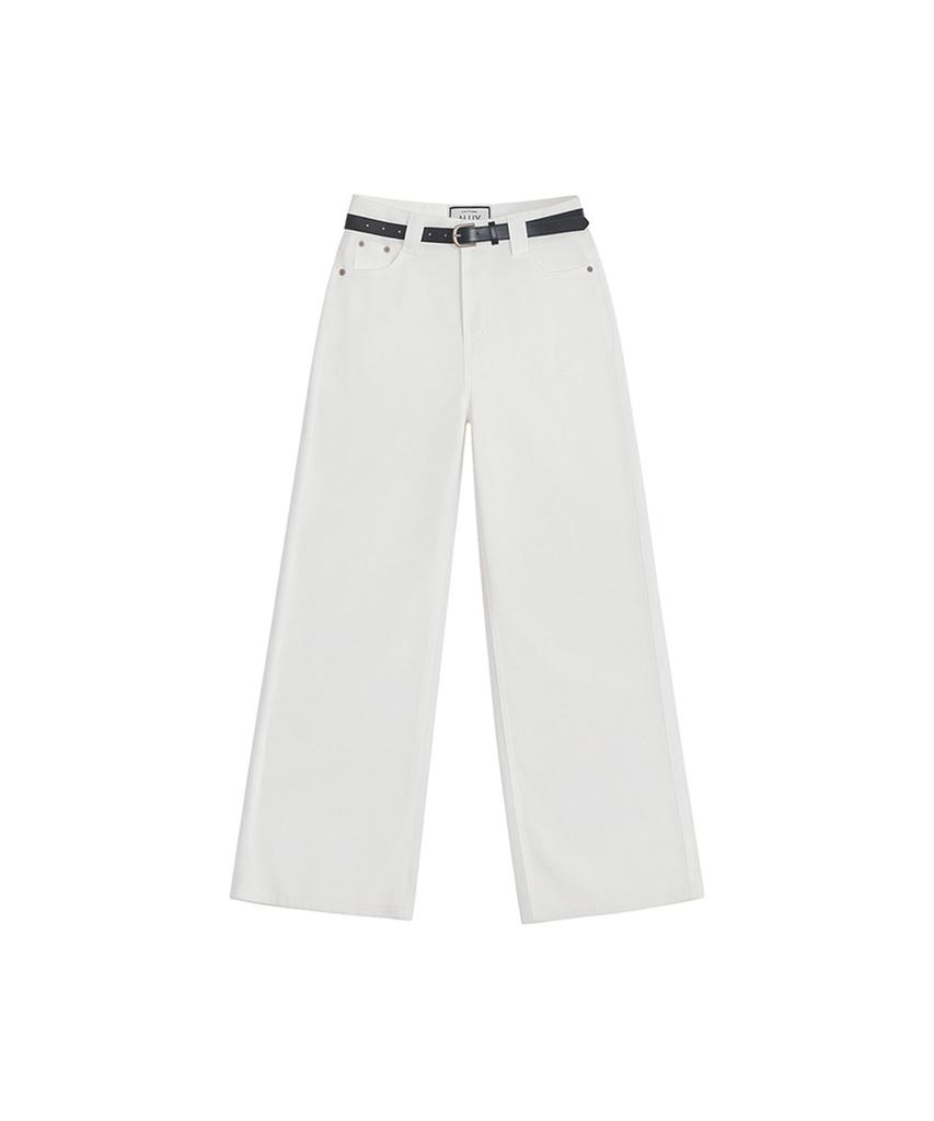 Eilubeu Chic Belt Pants Aasgpt102C
