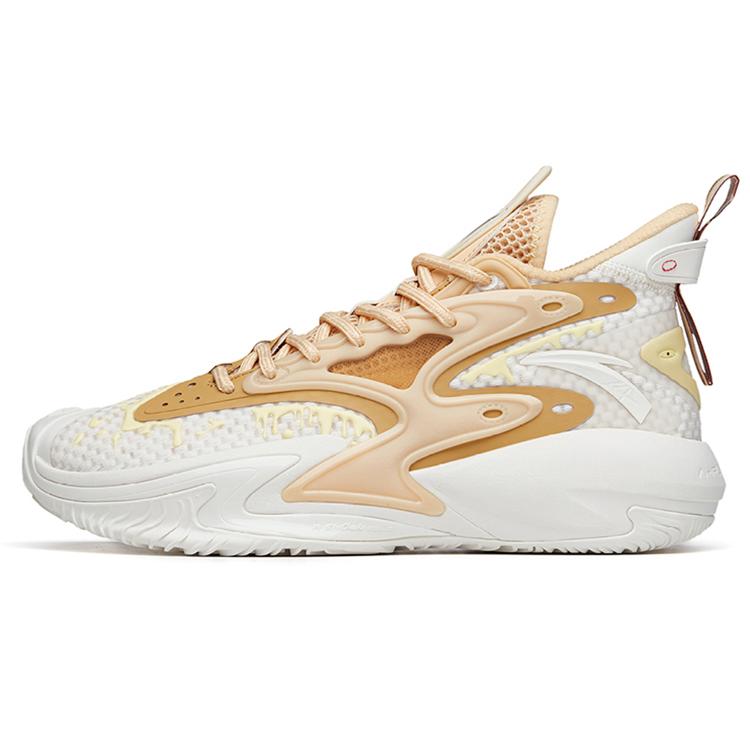 

Новые баскетбольные кроссовки Anta Berserk 3 с низким верхом для высоких результатов, мужские, бело-золотые 112131601S-4