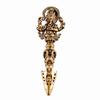 Solid Brass Tibetan Vajra Dorje Ritual Staff Handheld Ornament Buddha Statue Decorative Figurine